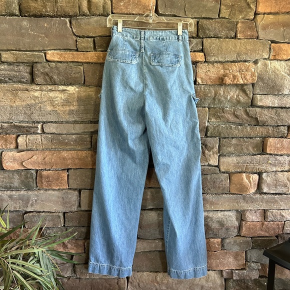 FRAME Relaxed Straight Cargo in Rhythm Size 23” - Picture 4 of 9